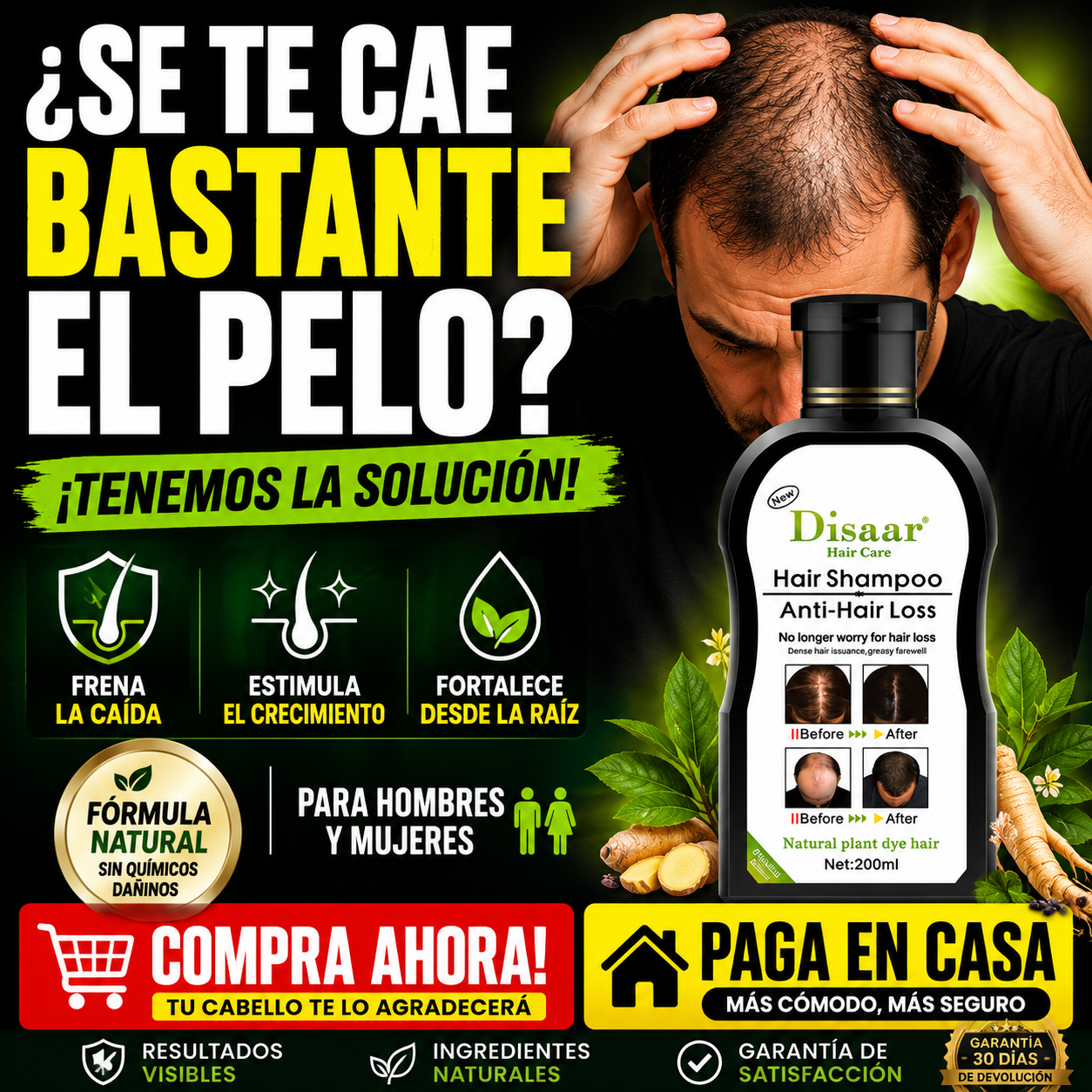 Shampoo Anticaida Hair Care Disaar 200 M