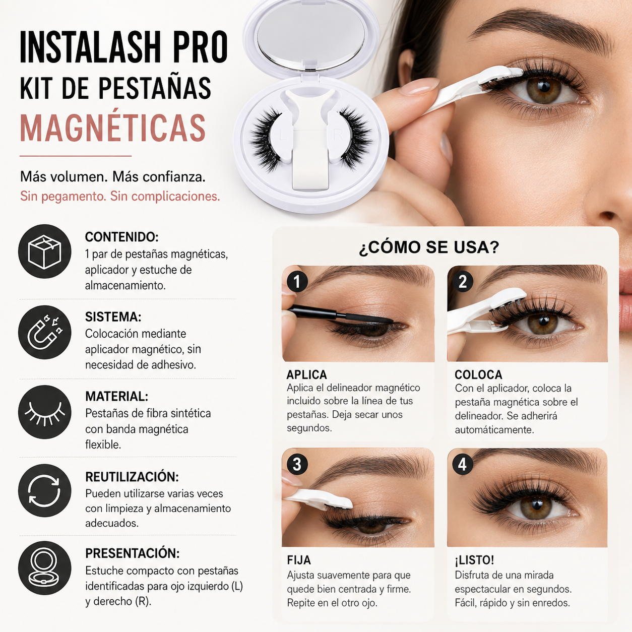 QuickLash Pro™  Pestañas Magnéticas Reutilizables✨